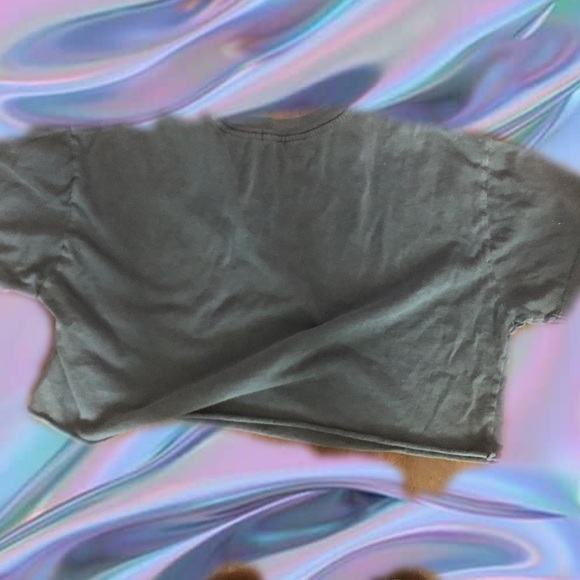 Grey cropped shirt - Picture 2 of 2